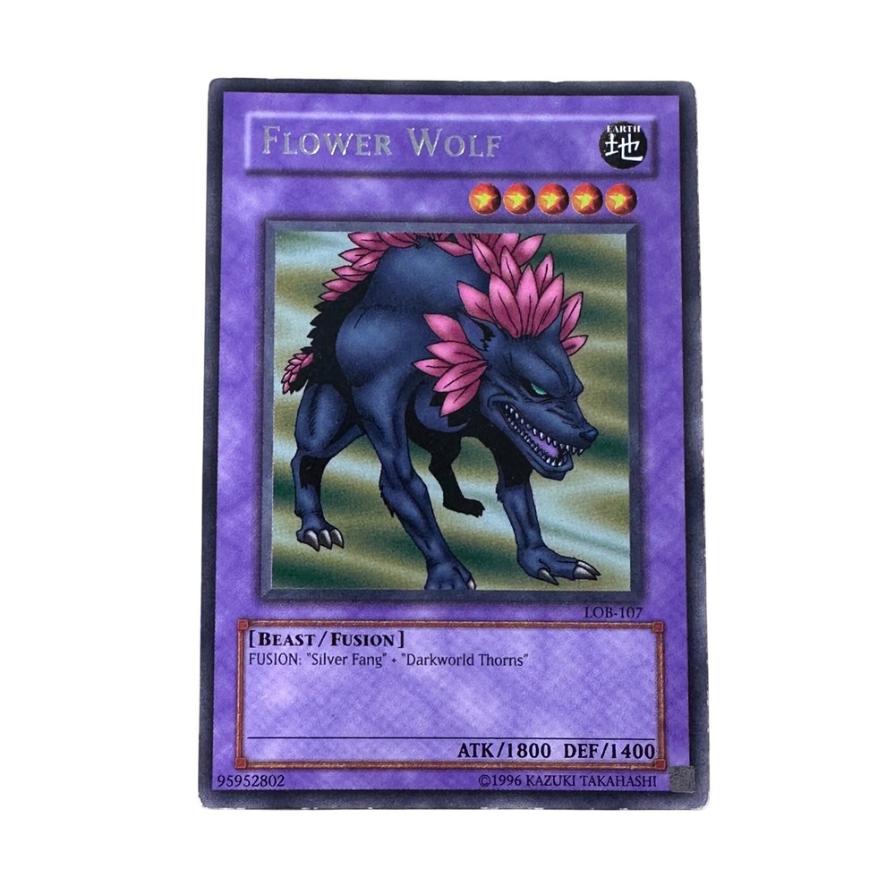 Flower Wolf YuGiOh Card LOB-107 Legend of Blue Eyes White Dragon LP/M0